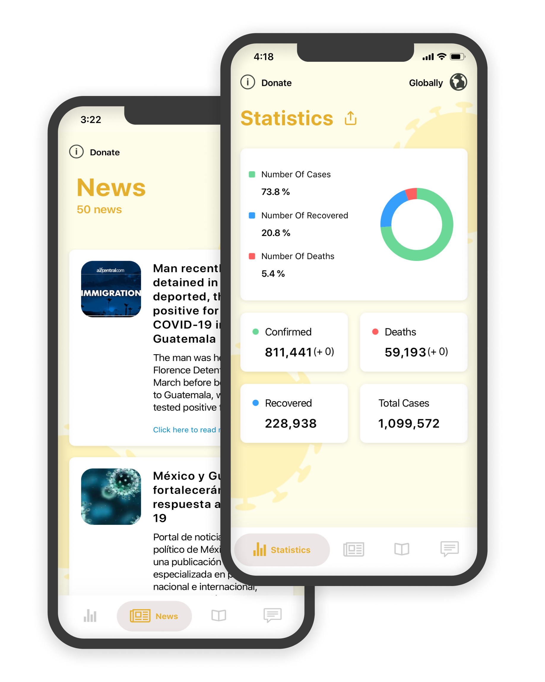 Let's Stop Covid app Screenshots